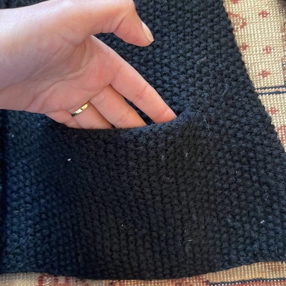 Anthropologie Odille 100% Merino Wool Black button front knit jacket med… - Picture 5 of 6